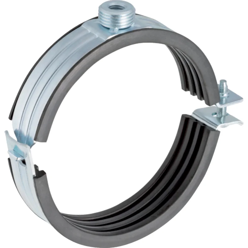 Brăţară pentru ţeavă Geberit Silent-db20 cu izolaţie, cu piuliţă conector M10 / G 1/2": di=90mm, G=1/2″