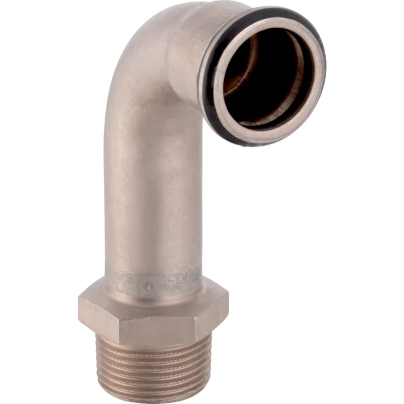 Cot adaptor Geberit Mapress CuNiFe 90° cu filet exterior: d=28mm, R=1″