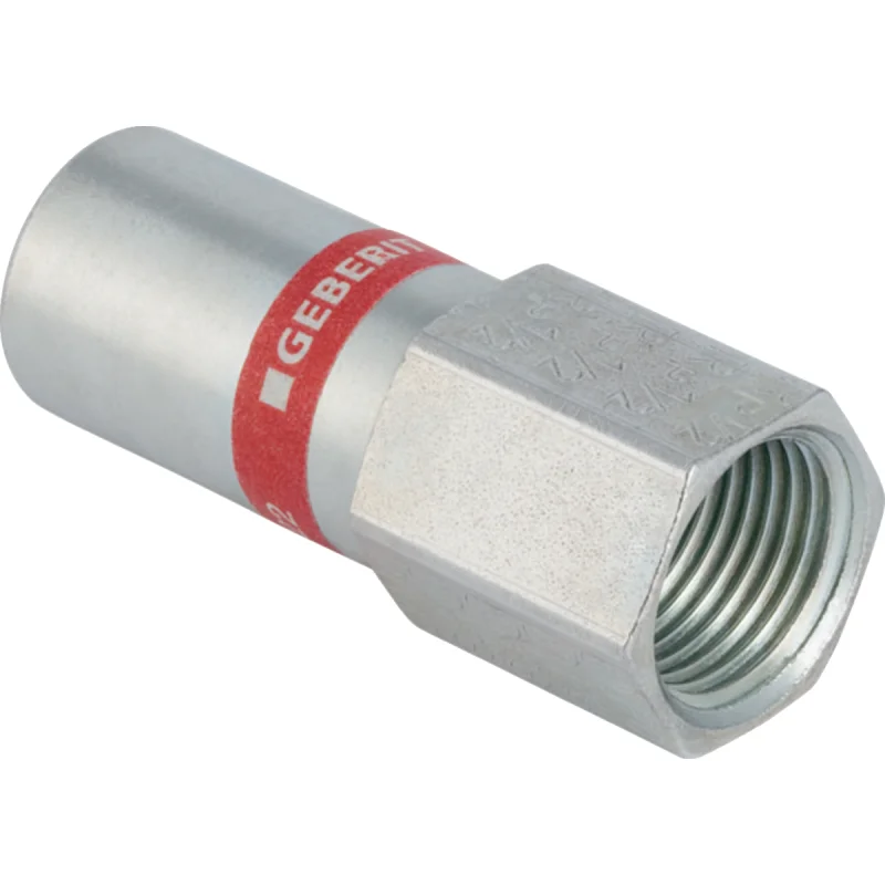 Adaptor Geberit Mapress Oţel-Carbon, cu filet interior şi capăt drept: d=54mm, Rp=1/2″