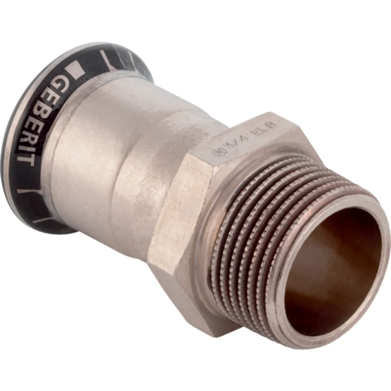 Adaptor Geberit Mapress CuNiFe, cu filet exterior: d=54mm, R=2″