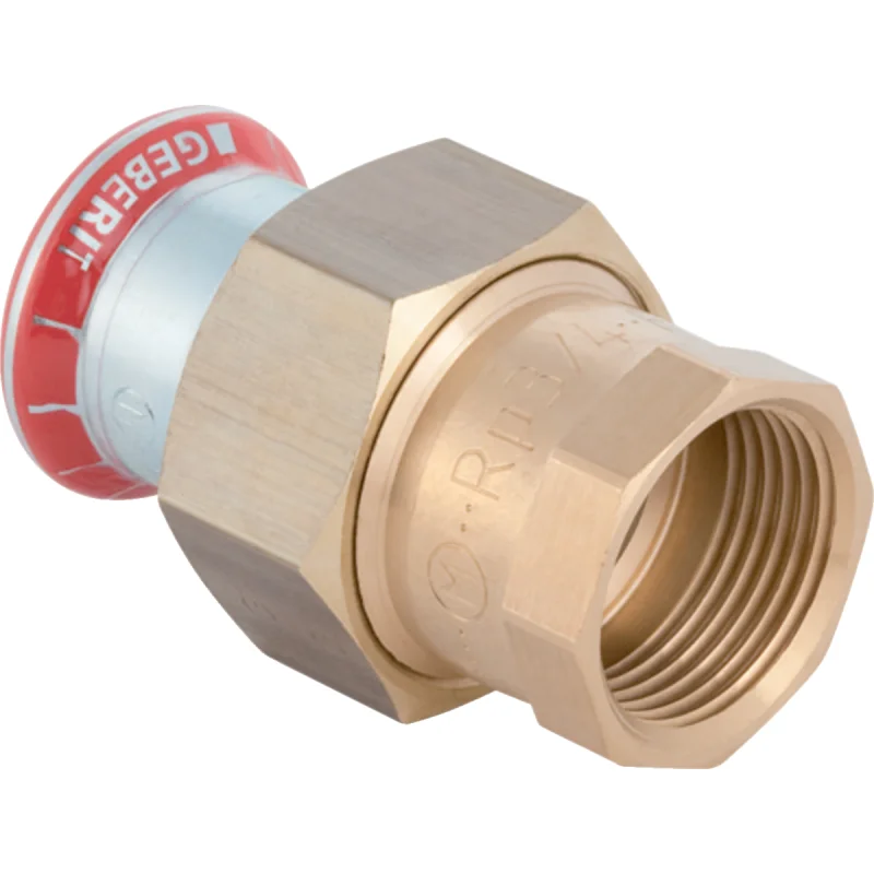 Adaptor cu filet Geberit Mapress Oţel-Carbon, cu filet interior (FKM albastru): d=15mm, Rp=1/2″