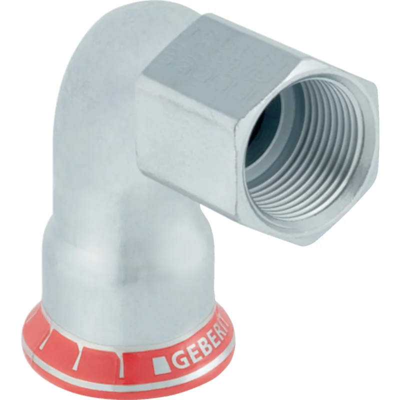 Cot adaptor Geberit Mapress Oţel-Carbon 90° cu filet interior: d=28mm, Rp=3/4″