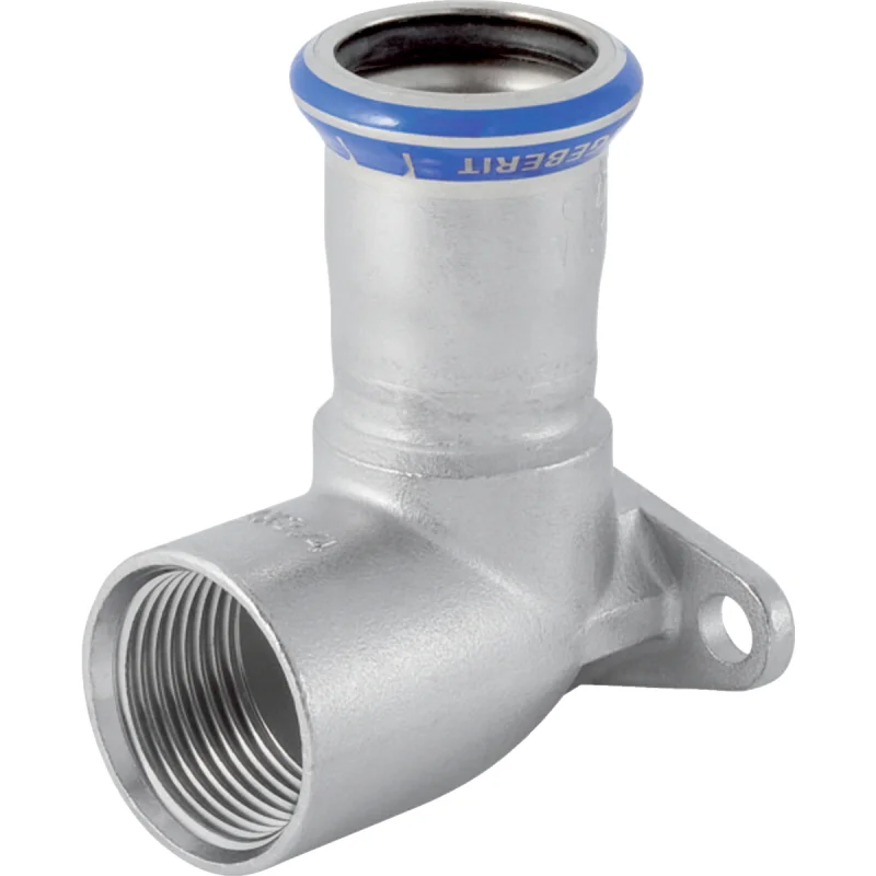 Cot de racordare Geberit Mapress Oţel-Inox 90°: d=22mm, Rp=3/4″, L1=5.1cm