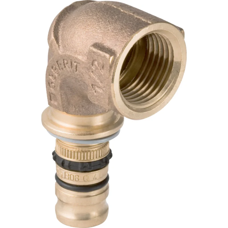 Cot adaptor Geberit Mepla 90° cu filet interior: Material=Fontă roşie/fontă roşie fără plumb, d=20mm, Rp=1/2″