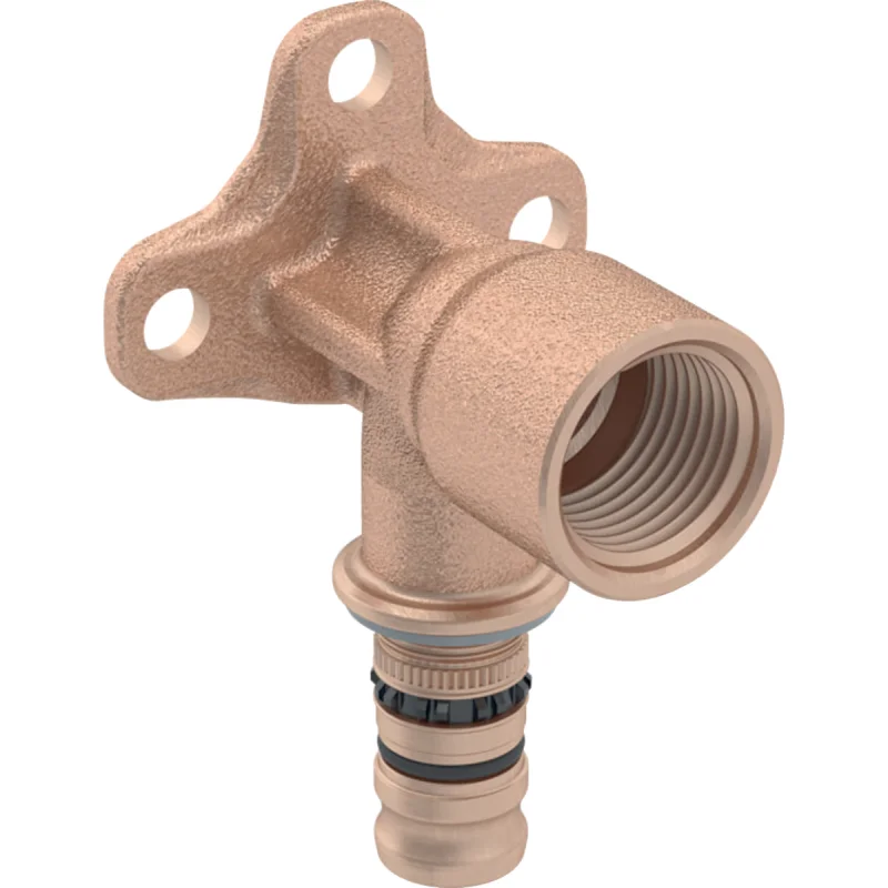 Cot de racordare Geberit Mepla, 90°: Material=Fontă roşie/fontă roşie fără plumb, d=16mm, Rp=1/2″, L=5.2cm