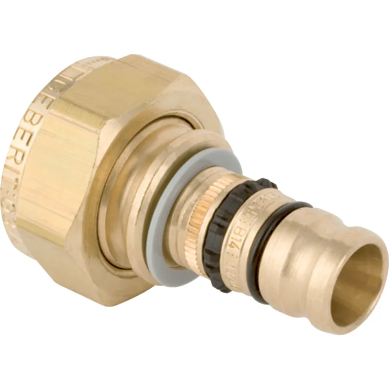 Adaptor Geberit Mepla cu piuliţă: Material=Fontă roşie/bronz de siliciu fără plumb, d=20mm, di=27mm, G=1 1/4″