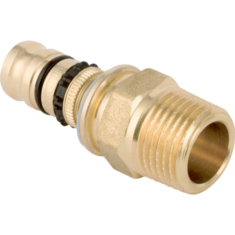 Adaptor Geberit Mepla, cu filet exterior: Material=Alamă/bronz de siliciu fără plumb, d=20mm, R=3/8″