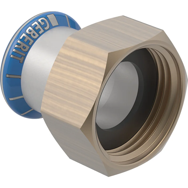 Adaptor Geberit Mapress Oţel-Inox, cu piuliţă: d=54mm, di=51mm, G=2 3/8″