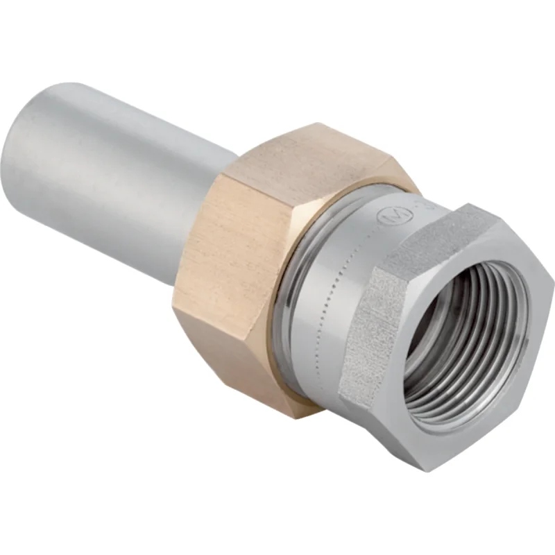 Adaptor cu filet Geberit Mapress Oţel-Inox, cu filet interior şi capăt drept: d=22mm, Rp=3/4″