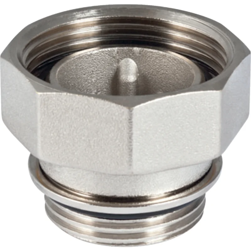 Niplu filetat Geberit cu piuliţă: CW617N, G=1″, Placat cu nichel