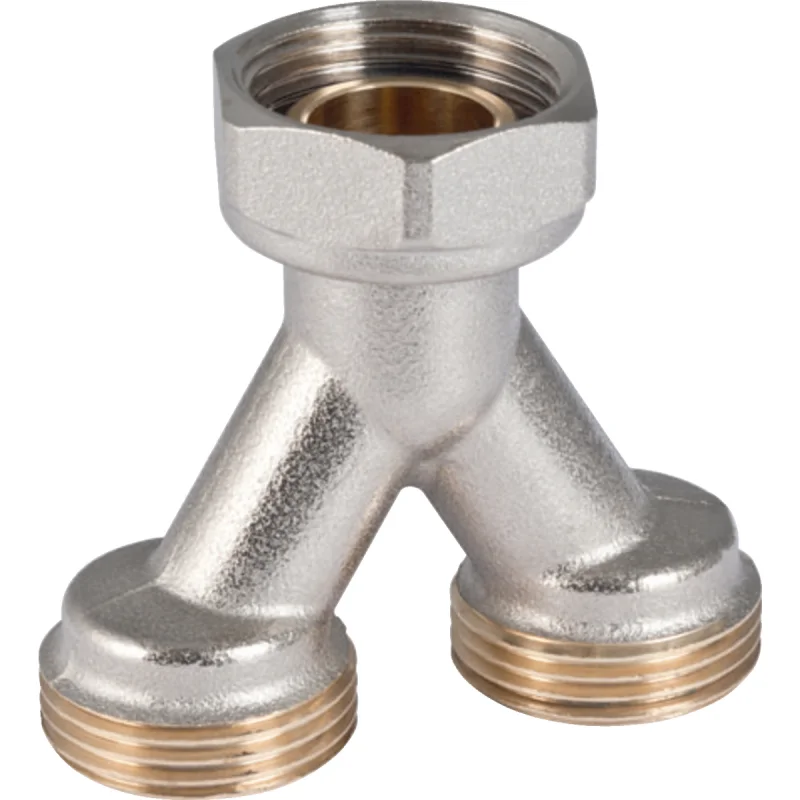 Divizor de debit Geberit, cu eurocon: CW617N, G=3/4″, Placat cu nichel