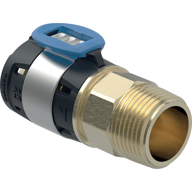 Adaptare Geberit FlowFit cu filet exterior: Material=Bronz silicat fără plumb, d=40mm, R=1″