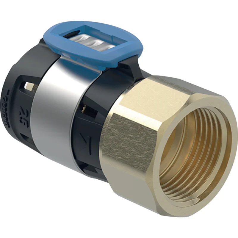 Adaptor Geberit FlowFit cu filet interior: Material=Bronz silicat fără plumb, d=20mm, Rp=3/8″