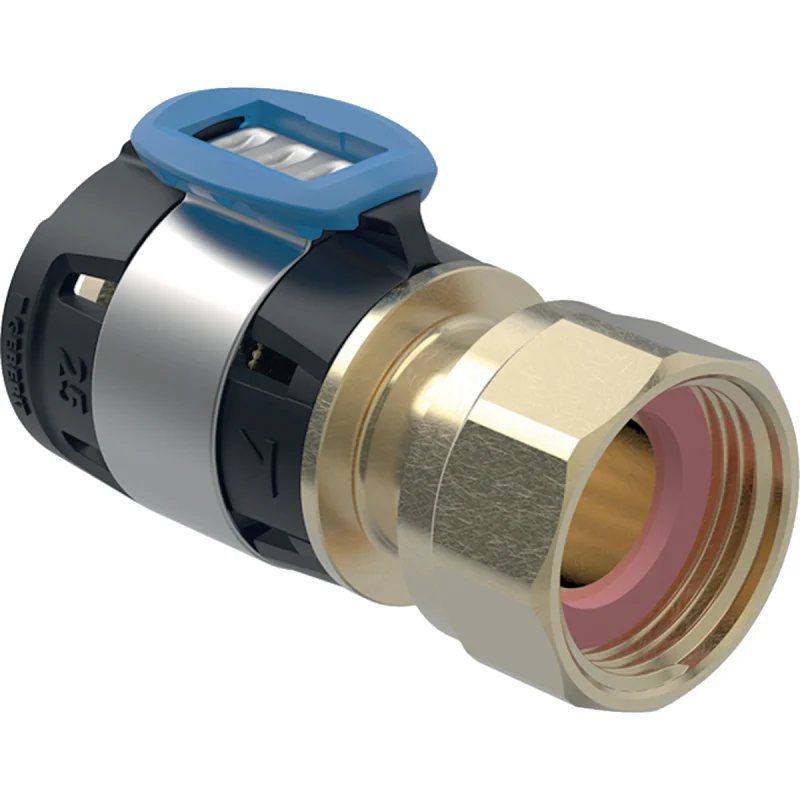 Adaptor Geberit FlowFit cu piuliţă olandeză: Material=Bronz silicat fără plumb, d=50mm, di=54mm, G=2 1/2″