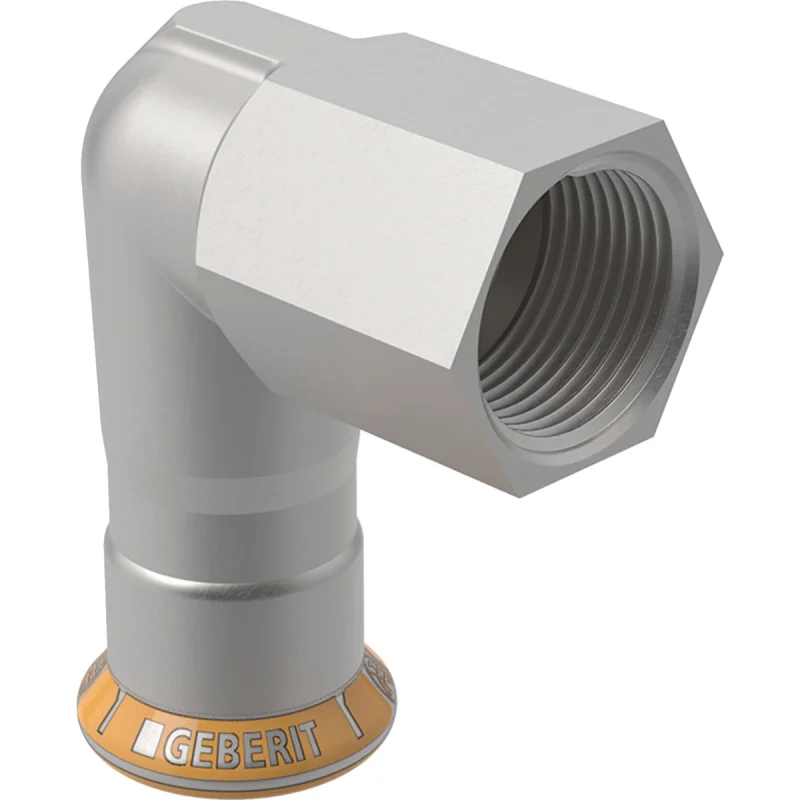 Cot adaptor 90° Geberit Mapress Therm, cu filet interior: d=15mm, Rp=3/8″