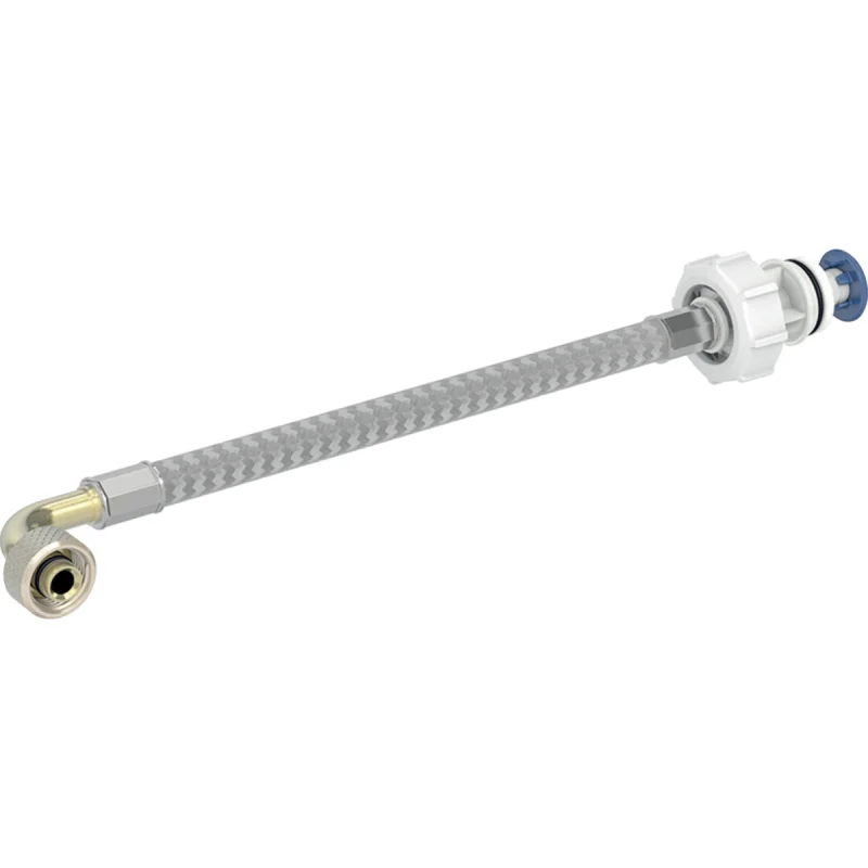 Furtun flexibil Geberit tip 383 pentru rezervor încastrat Kappa 15 cm şi rezervor încastrat Omega 12 cm: G=3/8″, L=22.5cm, d=26mm